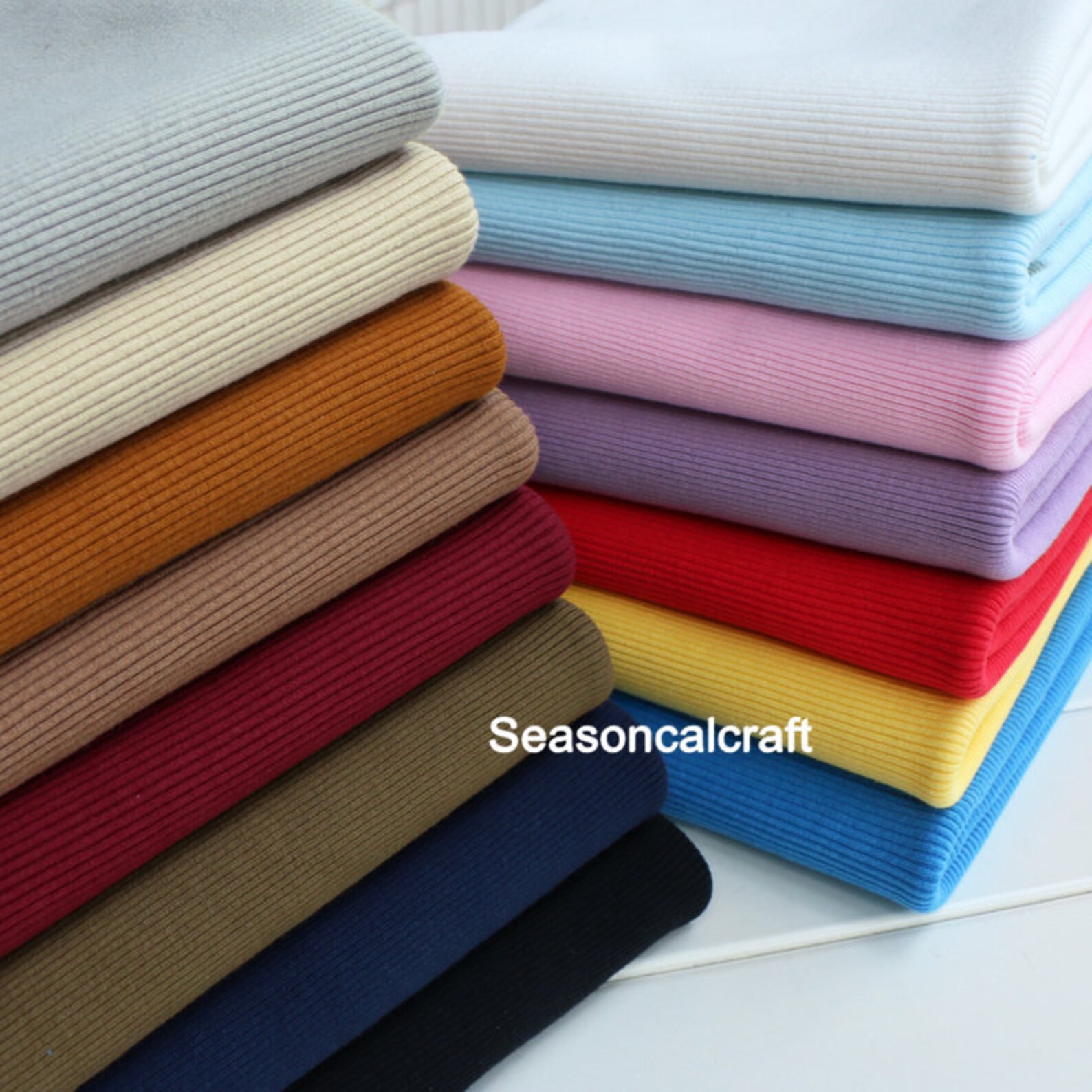 Thick Cotton Elastic Rib Knit Fabric Tube3.9 Length 10 Etsy