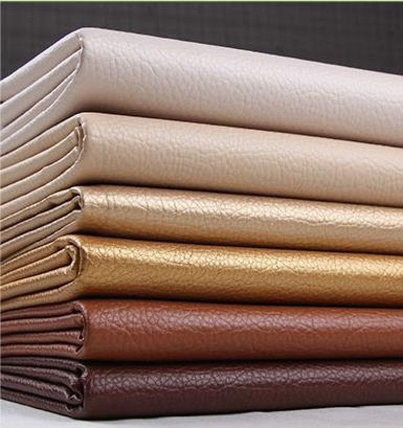 Colorful Litchi grain Faux Leather PU Leather Fabric Soft Etsy