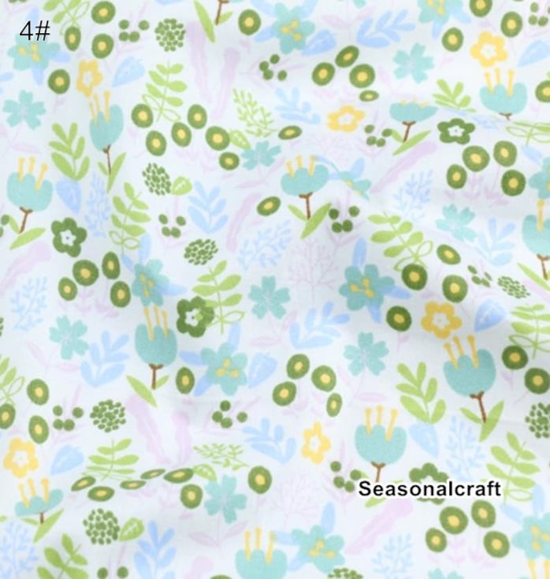 Twill Cotton Fabric Cotton Fabric C626 Shabby Chic,Flower Cotton Fabric Flower Cotton Fabric Half Yard Meter