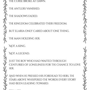 Romantasy Coloring Pages Storybook | Fated Mates, Fae King Fantasy Romance (Digital PDF Download) image 17