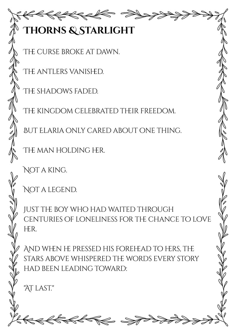 Romantasy Coloring Pages Storybook | Fated Mates, Fae King Fantasy Romance (Digital PDF Download) image 17