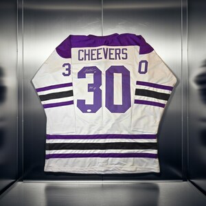 Gerry Cheevers Cleveland Crusaders Signed Hockey Jersey coa