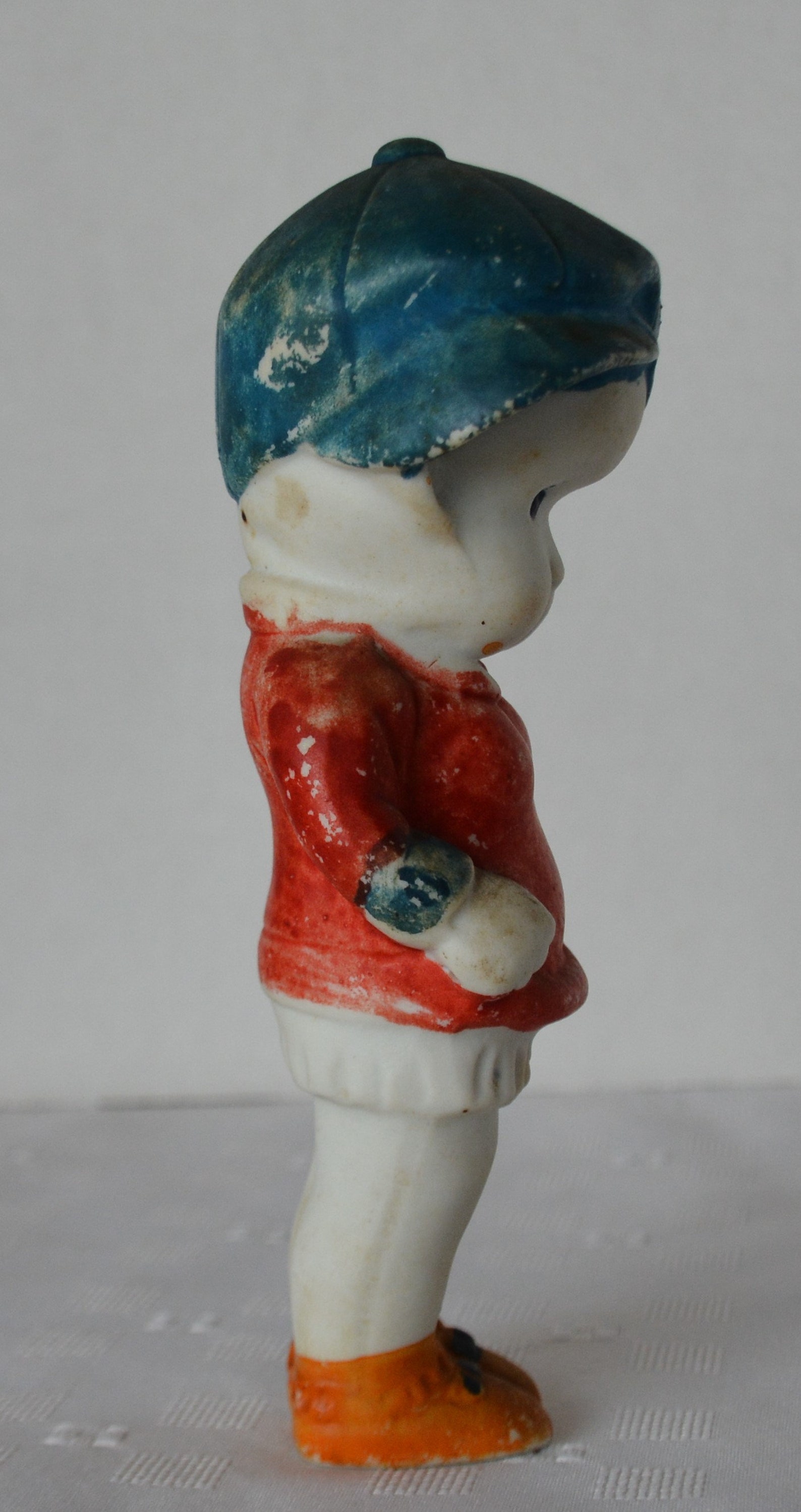 Vintage Painted Bisque Boy Figure Made in Japan Etsy France