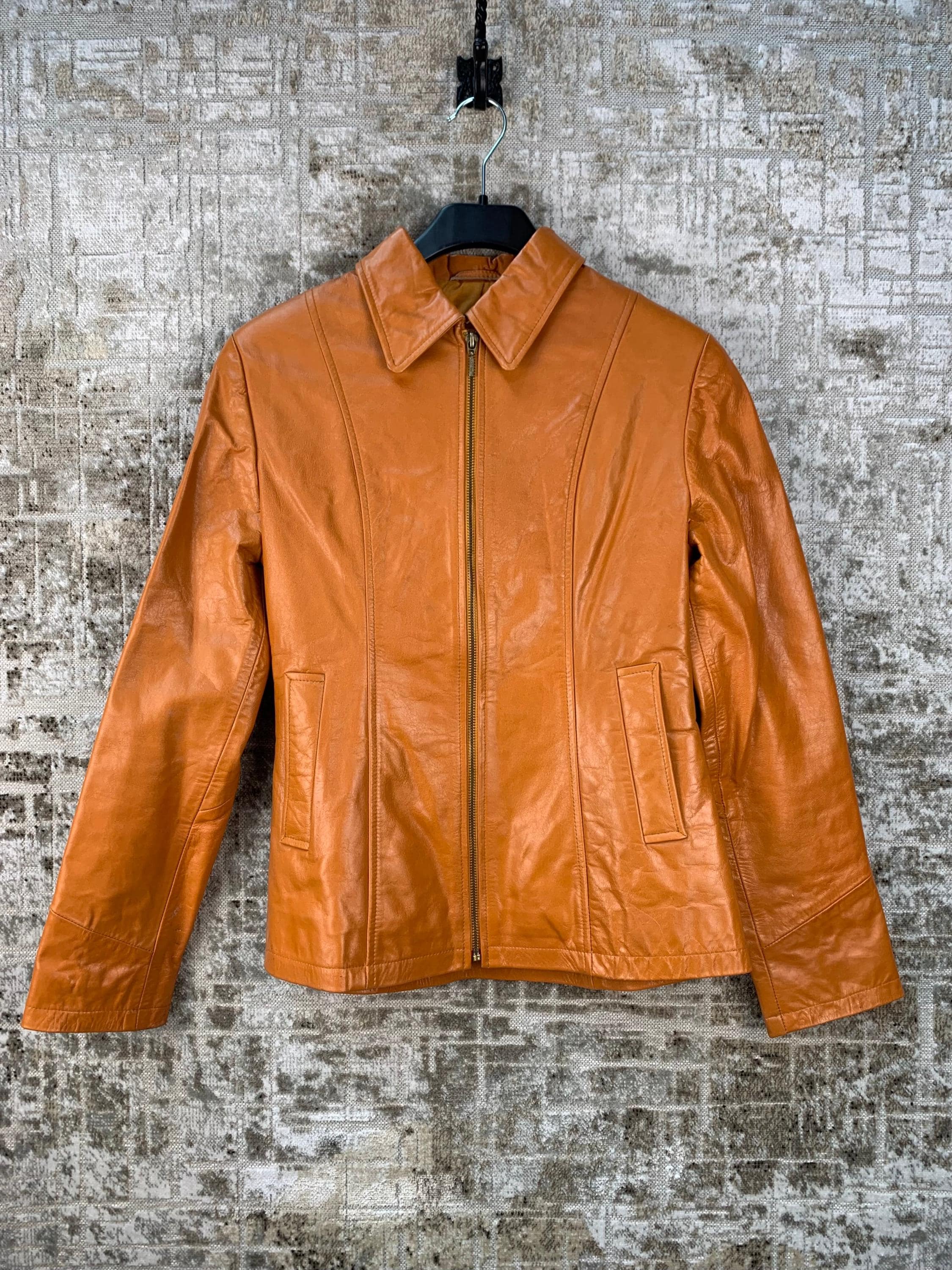 Y2k Leather Jacket - Etsy