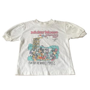Walt Disney Productions Vintage Kids Mickey Mouse Magazine Tshirt Toddler Size image 1