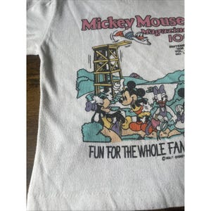 Walt Disney Productions Vintage Kids Mickey Mouse Magazine Tshirt Toddler Size image 3