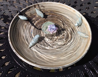 birdbath fountain pump covers - cover up the pump and make it beautiful!