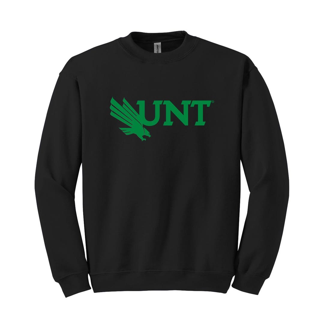 University of North Texas Black Crewneck - UNT Diving Eagle in Kelly ...