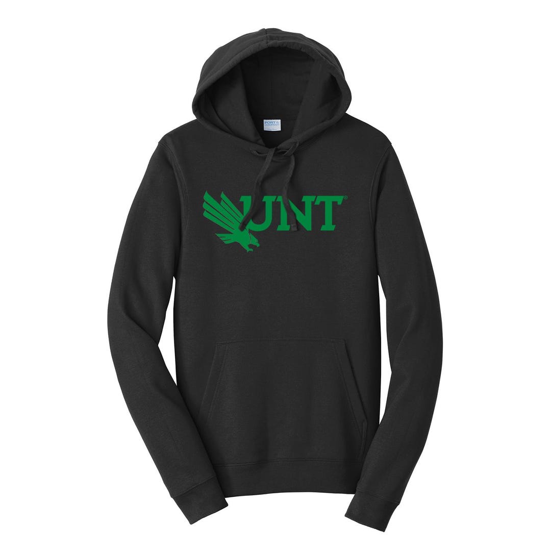 Unt Merchandise University of North Texas Fan Favorite Black Hoodie - UNT Diving Eagle ...