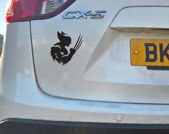 Wolverine-Silhouette-Autoaufkleber aus Vinyl