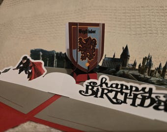 Pop Up Karte Harry Potter Gryffindor