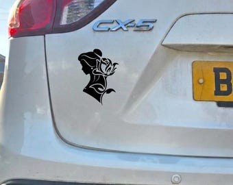 Wähle deinen eigenen Disney-Prinzessinnen-Silhouette-Autoaufkleber aus Vinyl.