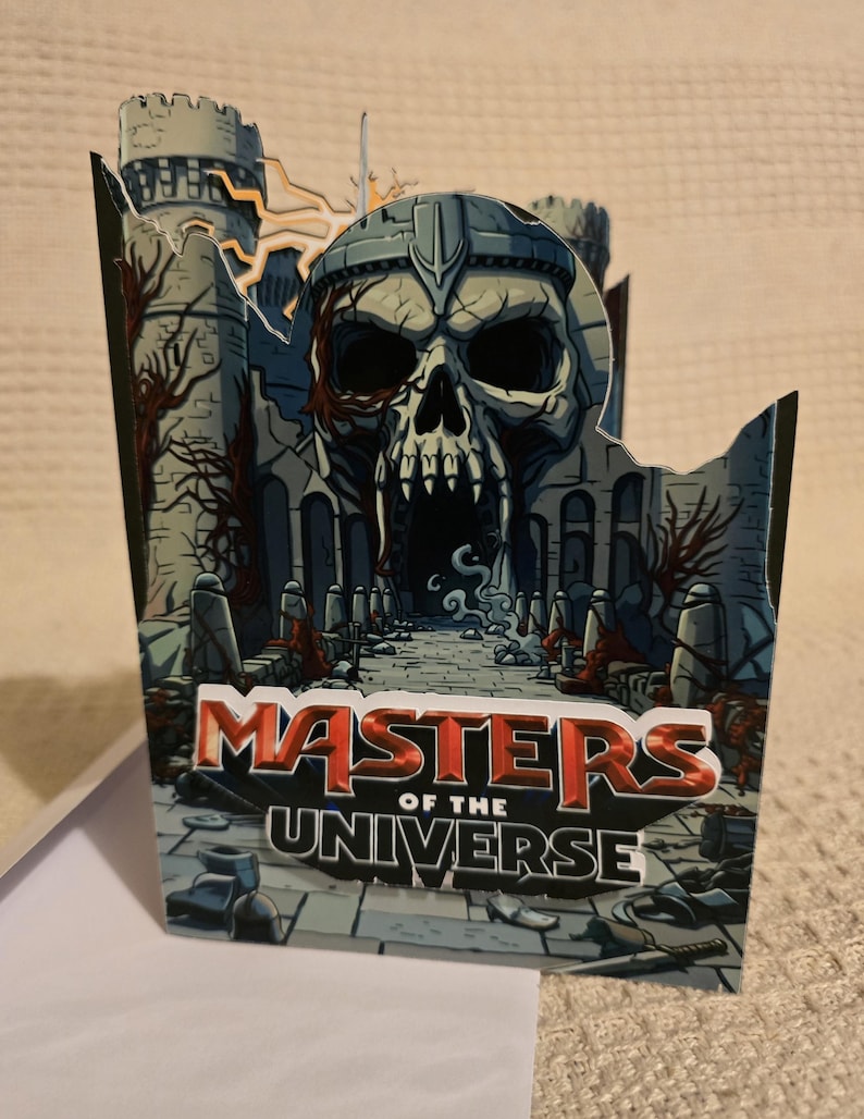 Tarjeta de cumpleaños desplegable de la película Masters of the Universe / He-Man (2026) imagen 1