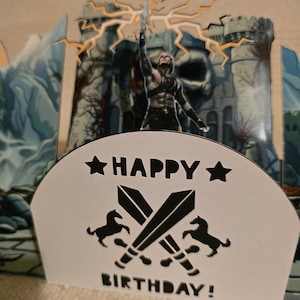 Tarjeta de cumpleaños desplegable de la película Masters of the Universe / He-Man (2026) imagen 4