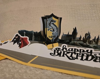 Pop Up Karte Harry Potter Hufflepuff