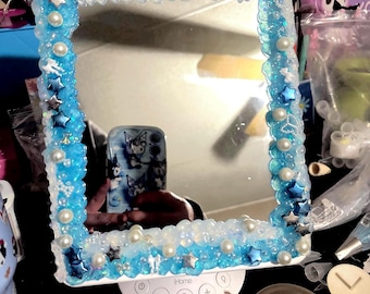 Espejo con altavoz Bluetooth Ihome hecho a mano (USADO COMO NUEVO, recién hecho por mí)