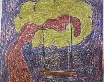 Colored pencil drawing