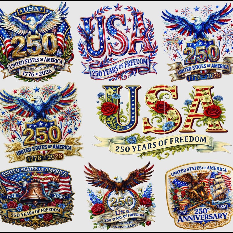 America 250 Stickers - Etsy
