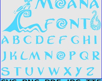 Moana Font Png Moana and Maui Alphabet and Numbers Png Digital Download PNG File Animation Moana Characters Doodle Letters Font Sublimation