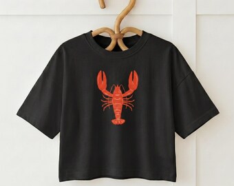 Red Lobster Toddler Tee | Nautical Sea Life Shirt, Unisex Kids Cotton Blend