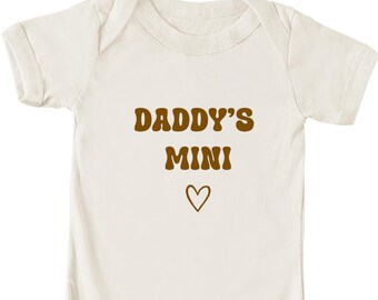 Daddy's Mini heart Infant Bodysuit | Baby Onesie