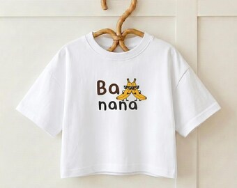 Toddler Banana Shirt, Playful Fruit Graphic Tee, Unisex Kids Apparel