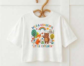 Toddler Woodland Animals Tee | Little Explorer Adventure Shirt