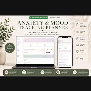 App interattiva per il monitoraggio dell'ansia e dell'umore / Pianificatore del benessere mentale (Applicazione web)