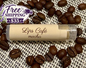 Mocha lip balm - Small batch, all natural