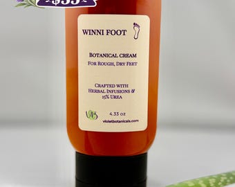 Botanical Foot Cream with 15% Urea | Intensive Heel Repair | Dry, Cracked Feet | 4oz