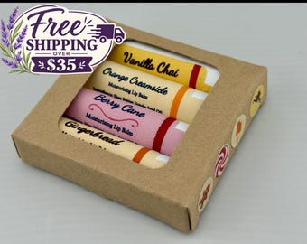 Holiday Lip Balm Set - Stocking stuffer