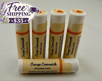Orange Creamsicle Lip Balm — Sweet Citrus & Creamy Vanilla