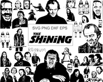 36 SVG The Shining Movie Bundle | Jack Torrance Classic Horrorfilm Mega Pack | SVG Dxf EPS PNG Dateien | Sofortdownload | Cricut