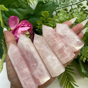 Rose Quartz Crystal Tower/Stone of Divine Love/Stone of Unconditional Love