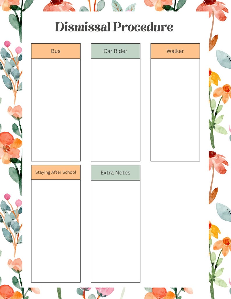Substitute Teacher Binder: Classroom Organization Planner - Etsy