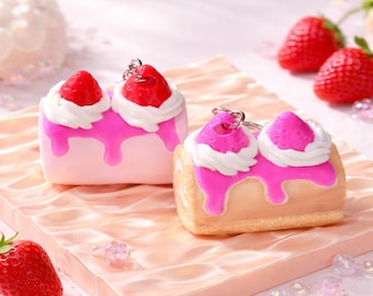 Llavero antiestrés con forma de rollo de pastel (cada uno)