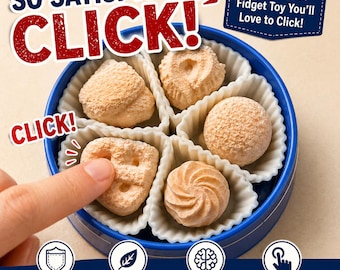 Galletas de mantequilla Fidget Clickers