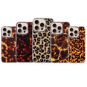 Tortoise Shell Patern Phone Case for iPhone 17 Pro Max, 16e, 15, 14, 13 & Samsung S26 Ultra,S25 FE,A57,A56, Pixel 10, 9A