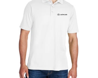 Lexus Performance Polo Shirt – Moisture Wicking Dri Fit Golf Shirt (DTF Print) | Unisex