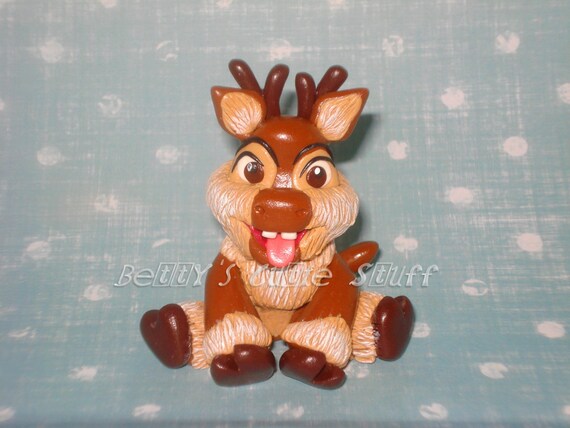 Frozen Baby Sven Inspired Figurine Cake Topper Etsy