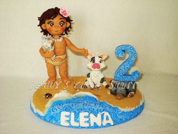 Baby Moana Inspired Theme Cake Topper With Name Number Etsy Baby Moana Inspired Theme Cake Topper With Name Number Etsy
