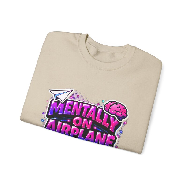 Mentally on Airplane Mode Sweatshirt | cortisol shirt, burnout meme image 15