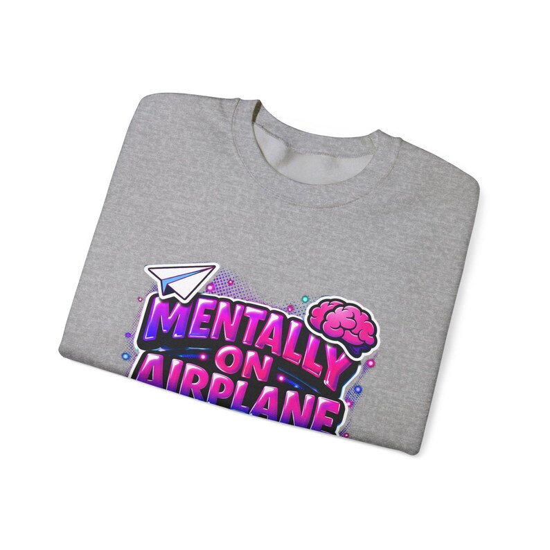 Mentally on Airplane Mode Sweatshirt | cortisol shirt, burnout meme image 19