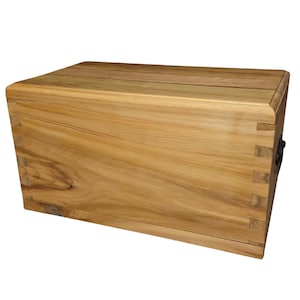 Boîte de crémation fabriquée à la main - Urne en bois - Choisissez la taille, le bois et le style
