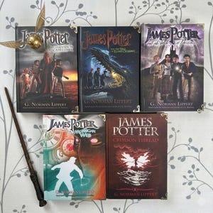 James Potter Hardcover Book G. Norman Lippert Set, Inspired Fantasy Books, Wizard Book Collection, Magic Hardcover Edition, Reader Gift