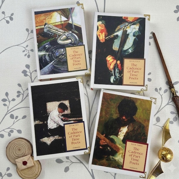 The Cadence of Part-Time Poets Hardcover Book Set, Wizard Fantasy Fanfiction Special Edition, Dark Academia Collector Book, Reader Gift