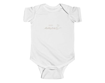 Body infantil punto fino Mon amour