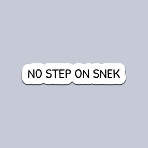 No Step On Snek Sticker Funny Meme Snake Quote Vinyl Decal