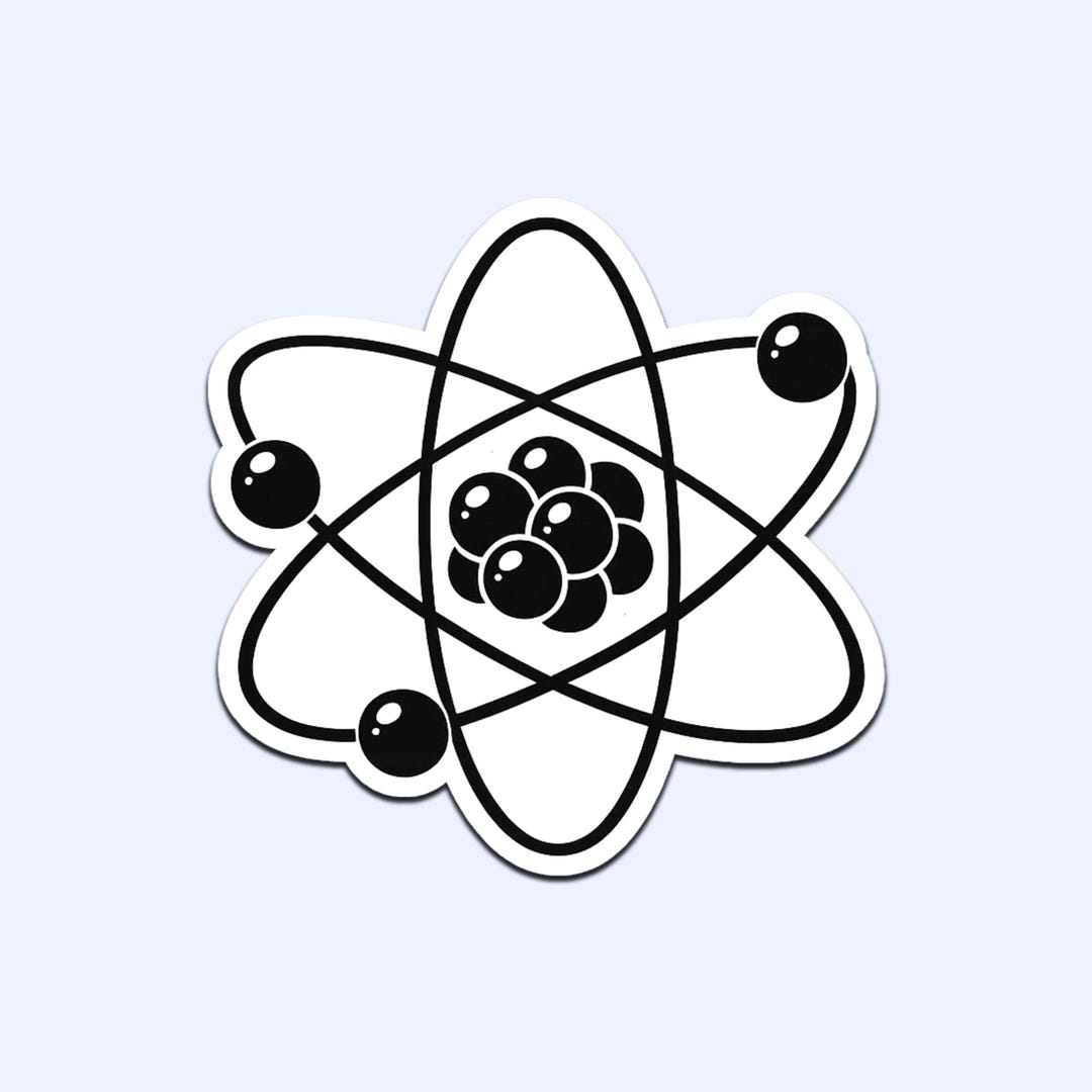 Atom Sticker | Science, Chemistry, Physics Decal (waterproof Vinyl) - Etsy