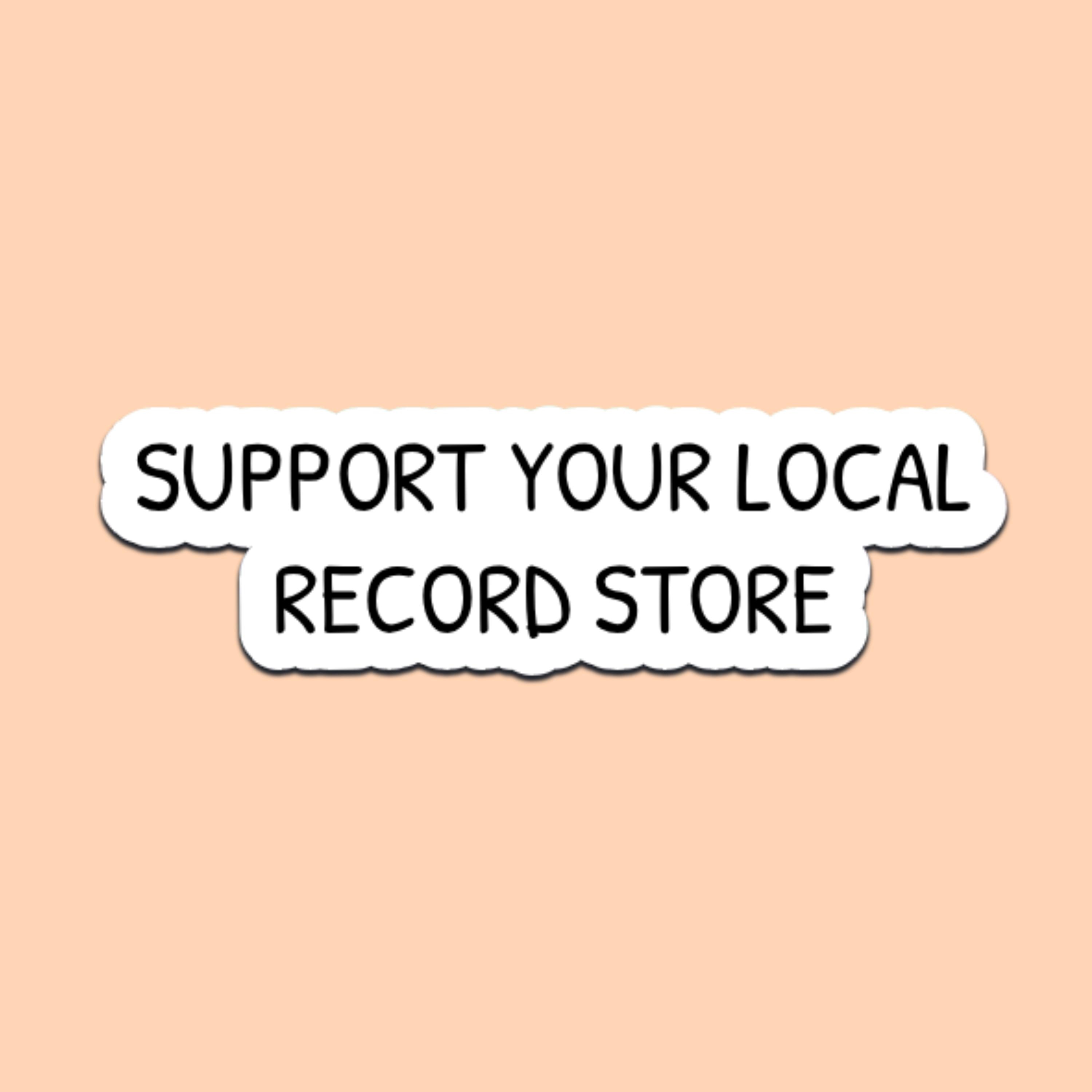 Record Store Stickers - Etsy